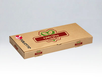 طراحی و چاپ جعبه پیتزا مستطیل