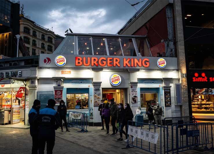 فست فود کینگ برگر شعبه ترکیه king burger