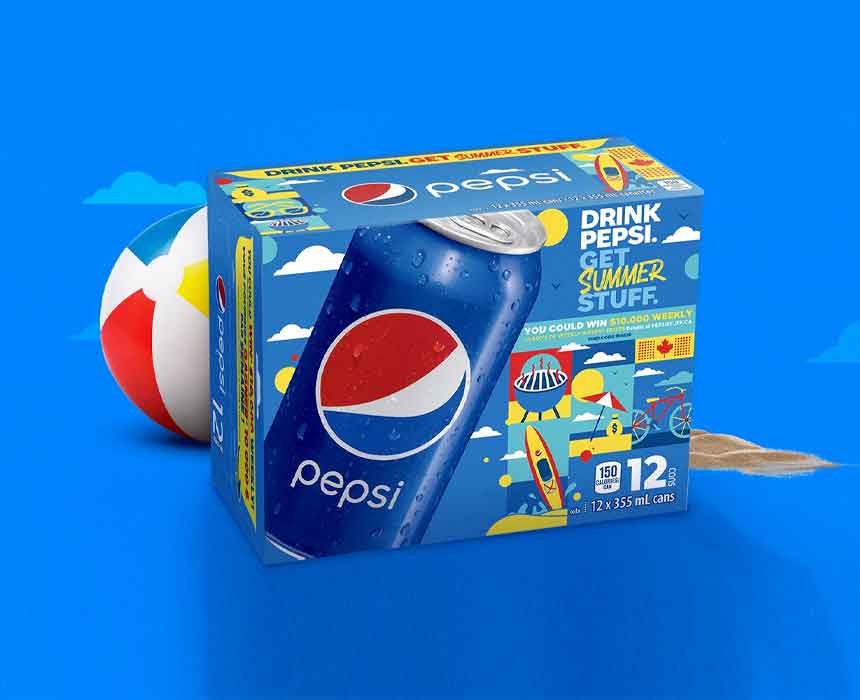 بسته‌بندی تابستانی Pepsi با همکاری Apple Music