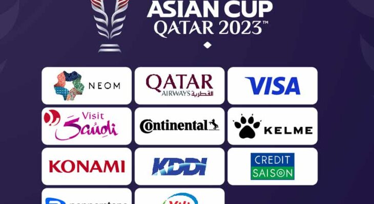 آمار اسپانسرهای فوتبال جام ملت های آسیا ۲۰۲۳ قطر