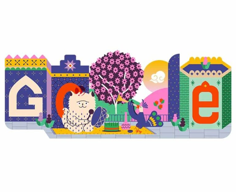 گوگل به مناسبت نوروز ۱۴۰۳ لوگو موقت جدیدی رونمایی کرد