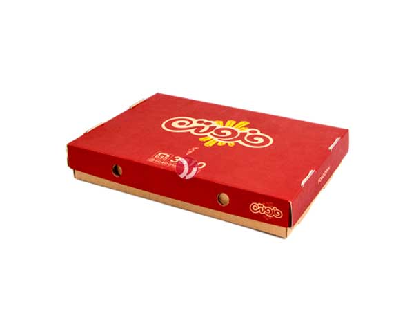جعبه پیتزا مستطیل قرمز