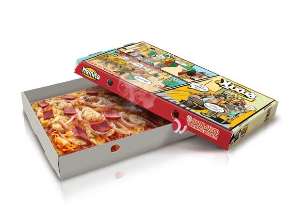 جعبه پیتزا مستطیل دو تکه