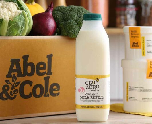 تولید بطری های شیر برگشت پذیر توسط کمپانی Abel & Cole