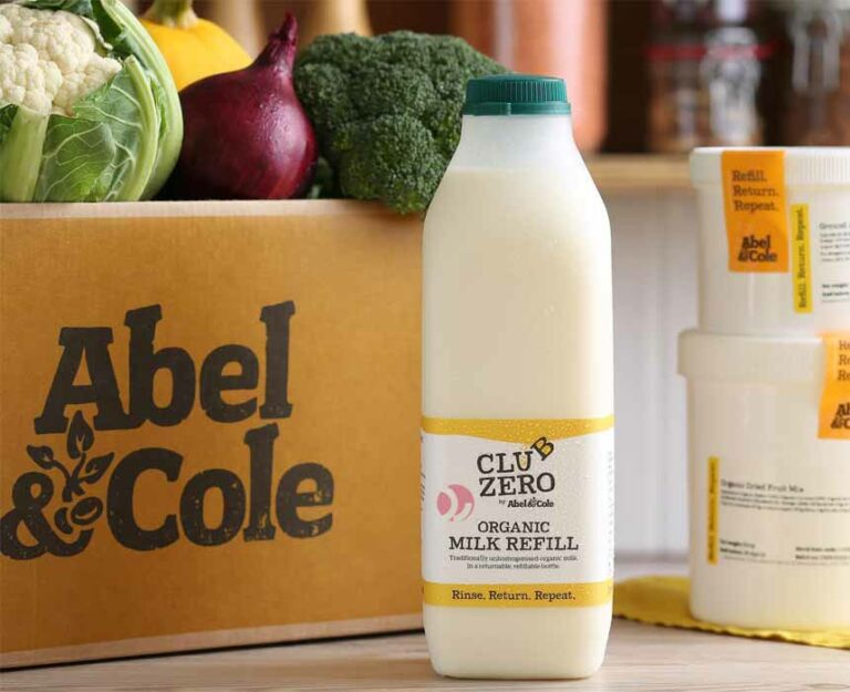 تولید بطری های شیر برگشت پذیر توسط کمپانی Abel & Cole