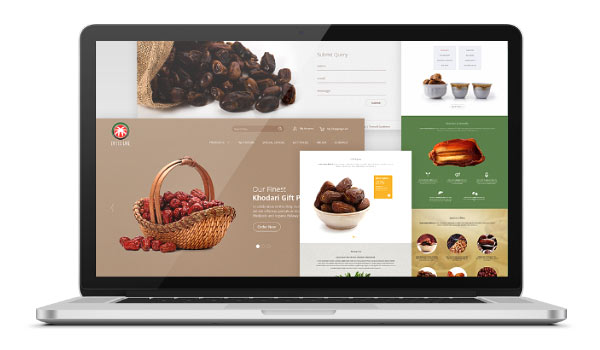 طراحی سایت برای صادرات خرما