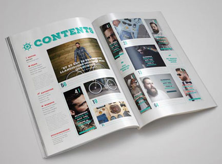 Digital magazine design